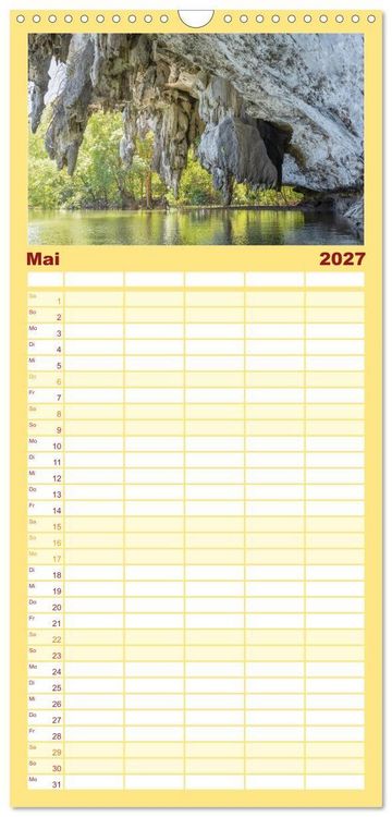 Produktbild: Familienplaner 2027 - Thailand - Die Sch&ouml;nheit Asiens mit 5 Spalten (Wandkalender, 21 x 45 cm) CALVENDO