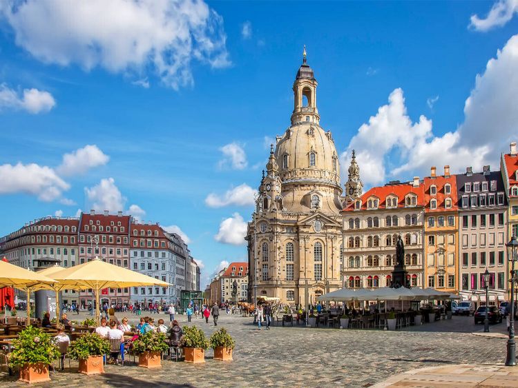 Produktbild: CALVENDO Puzzle Sachsen, Frauenkirche in Dresden | 1000 Teile Lege-Gr&ouml;&szlig;e 64x48cm Foto-Puzzle f&uuml;r gl&uuml;ckliche Stunden