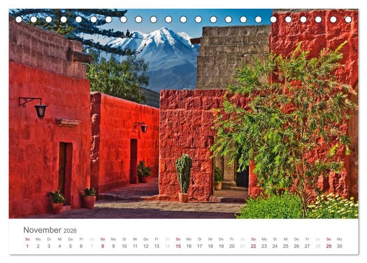 Produktbild: Peru - Perle der Anden (Tischkalender 2026 DIN A5 quer), CALVENDO Monatskalender