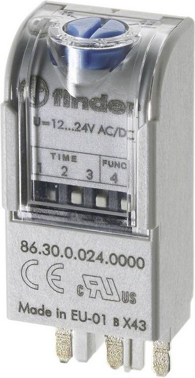 Produktbild: Finder 86.30.0.024.0000T 86.30.0.024.0000T Multifunktions-Zeitschalter 1 St. Zeitbereich: 0.05 - 360000 s