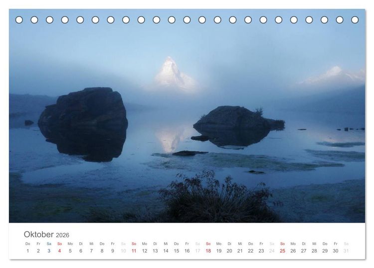 Produktbild: Magie Matterhorn (Tischkalender 2026 DIN A5 quer), CALVENDO Monatskalender