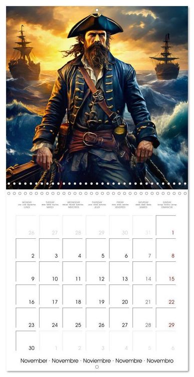 Produktbild: Pirates - Exciting voyages in the Caribbean (Wall Calendar 2026 12 &times; 12 Inch) CALVENDO 12 Month Wall Calendar