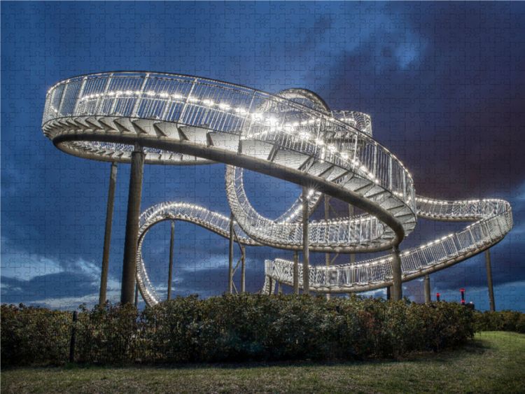 Produktbild: CALVENDO Puzzle Tiger and Turtel, Duisburg | 1000 Teile Lege-Gr&ouml;&szlig;e 64x48cm Foto-Puzzle f&uuml;r gl&uuml;ckliche Stunden