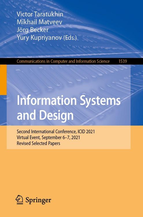 Produktbild: Information Systems and Design