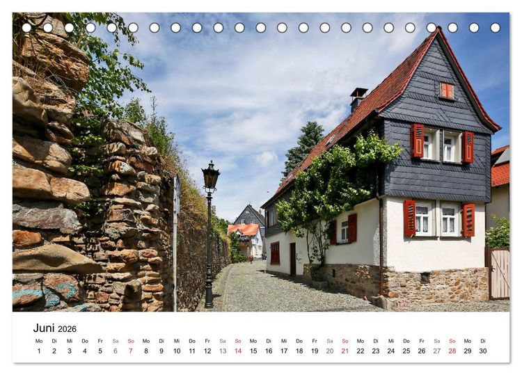 Produktbild: Romantisches Oberursel von Petrus Bodenstaff (Tischkalender 2026 DIN A5 quer), CALVENDO Monatskalender