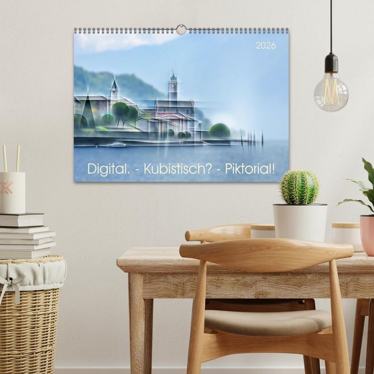 Produktbild: Digital - Kubistisch - Piktorial (Wandkalender 2026 DIN A3 quer), CALVENDO Monatskalender