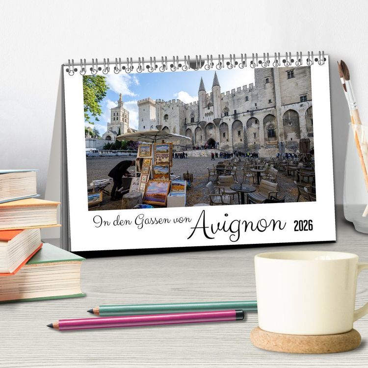 Produktbild: In den Gassen von Avignon (Tischkalender 2026 DIN A5 quer), CALVENDO Monatskalender