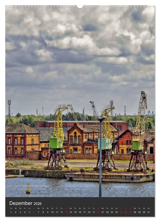 Produktbild: Stettin Szczecin (hochwertiger Premium Wandkalender 2026 DIN A2 hoch), Kunstdruck in Hochglanz