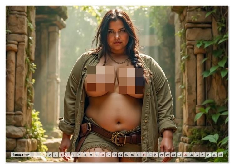 Produktbild: Spicy Fantasy - Cosplay, Kurven und nackte Haut (Wandkalender 2026 DIN A3 quer), CALVENDO Monatskalender