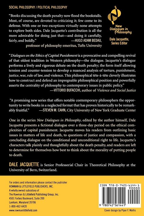 Produktbild: Dialogues on the Ethics of Capital Punishment