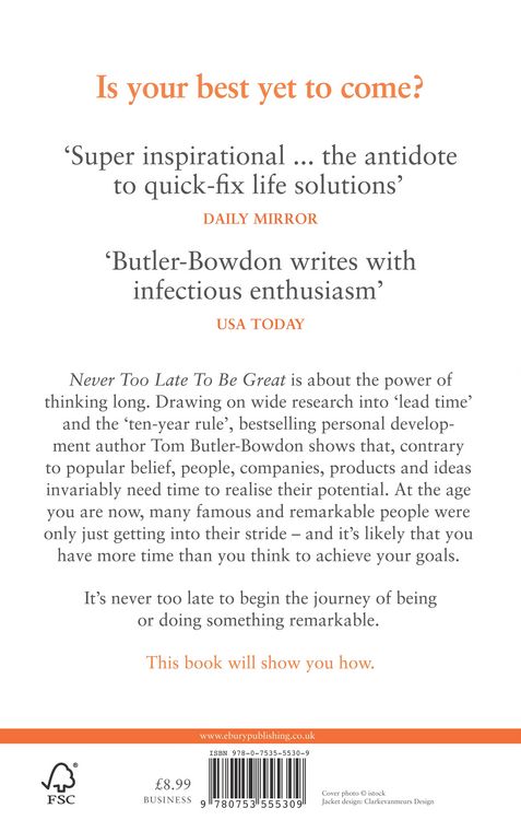 Produktbild: Never Too Late To Be Great
