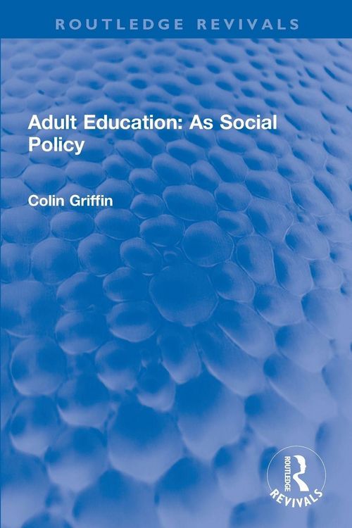 Produktbild: Adult Education: As Social Policy