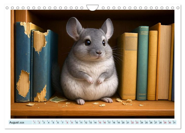 Produktbild: Vom Gl&uuml;ck, ein Nagetier zu sein (Wandkalender 2026 DIN A4 quer), CALVENDO Monatskalender