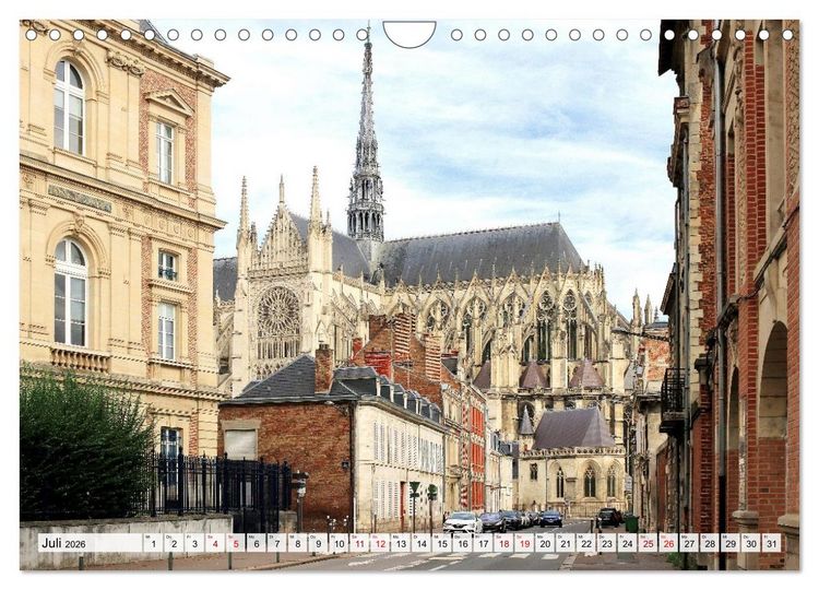 Produktbild: Amiens - geschichtstr&auml;chtig, malerisch, authentisch (Wandkalender 2026 DIN A4 quer), CALVENDO Monatskalender