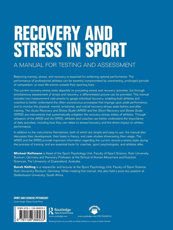 Produktbild: Recovery and Stress in Sport