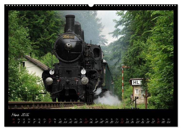 Produktbild: Faszination Dampflokomotive (hochwertiger Premium Wandkalender 2026 DIN A2 quer), Kunstdruck in Hochglanz