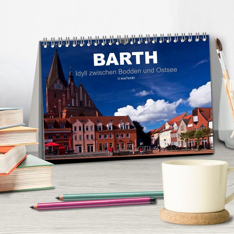 Produktbild: Barth - Idyll zwischen Bodden und Ostsee (Tischkalender 2026 DIN A5 quer), CALVENDO Monatskalender