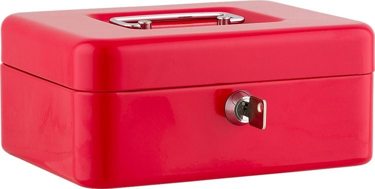 Produktbild: SAX Geldkassette 20x16x9 cm, rot