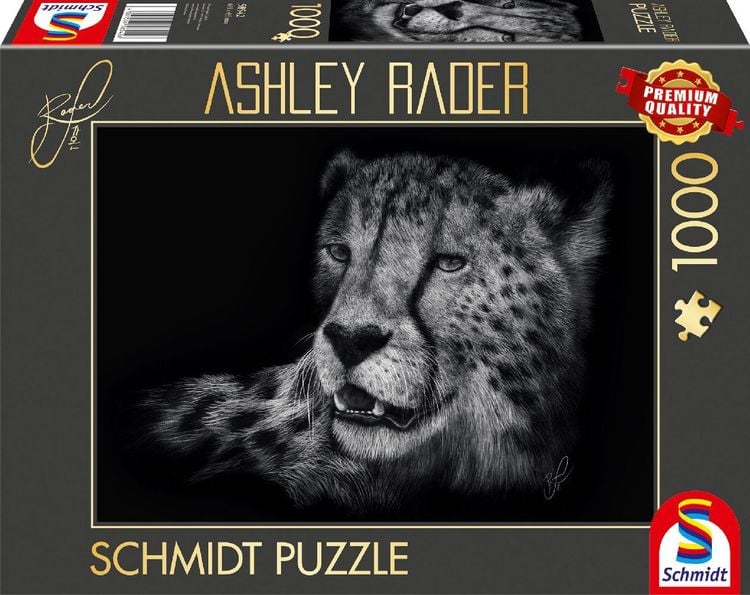 Produktbild: Schmidt Spiele 58542 - Speed, Gepard, Im Zeichen der Anmut, Puzzle Ashley Rader 1.000 Teile