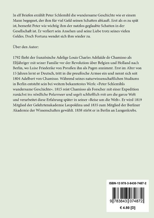 Produktbild: Peter Schlemihls wundersame Geschichte