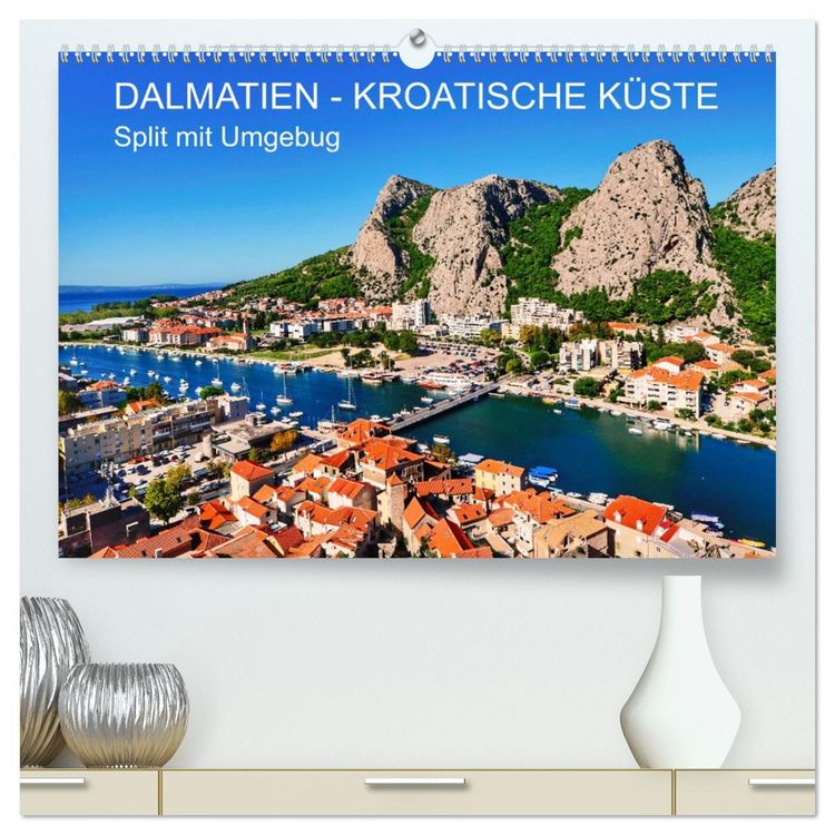 Produktbild: DALMATIEN - KROATISCHE K&Uuml;STE - Split mit Umgebung (hochwertiger Premium Wandkalender 2026 DIN A2 quer), Kunstdruck in Hochglanz