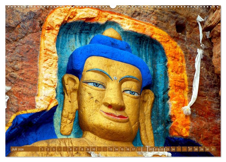 Produktbild: Mystische Wesen &ndash; Buddhistische Kunst im Himalaya (Wandkalender 2026 DIN A2 quer), CALVENDO Monatskalender