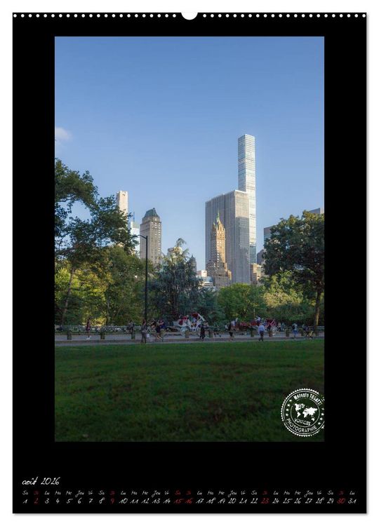 Produktbild: New York &ndash; Portraits incontournables (Calendrier mural 2026 DIN A2 horizontal) calendrier de bureau