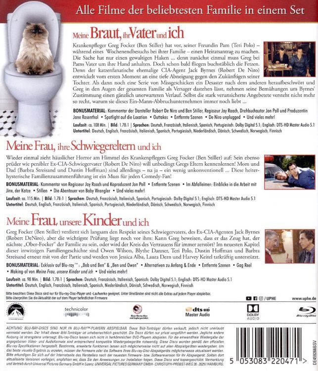 Produktbild: Meine Braut, ihr Vater und ich / Meine Frau, ihre Schwiegereltern und ich / Meine Frau, unsere Kinder und ich [3 DVDs]