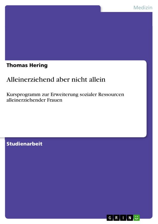 Produktbild: Alleinerziehend aber nicht allein