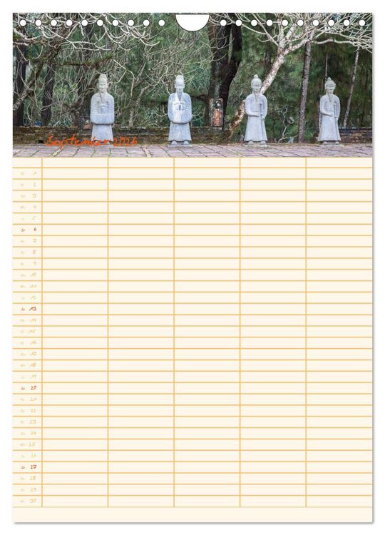 Produktbild: EXOTISCHES S&Uuml;DOSTASIEN - Familienplaner 2026 (Wandkalender 2026 DIN A4 hoch), CALVENDO Monatskalender