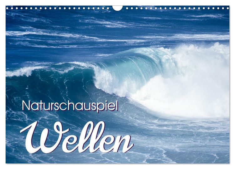 Produktbild: Naturschauspiel Wellen (Wandkalender 2026 DIN A3 quer), CALVENDO Monatskalender