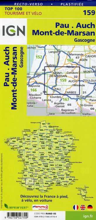 Produktbild: Pau.Auch.Mont-de-Marsan 1:100 000