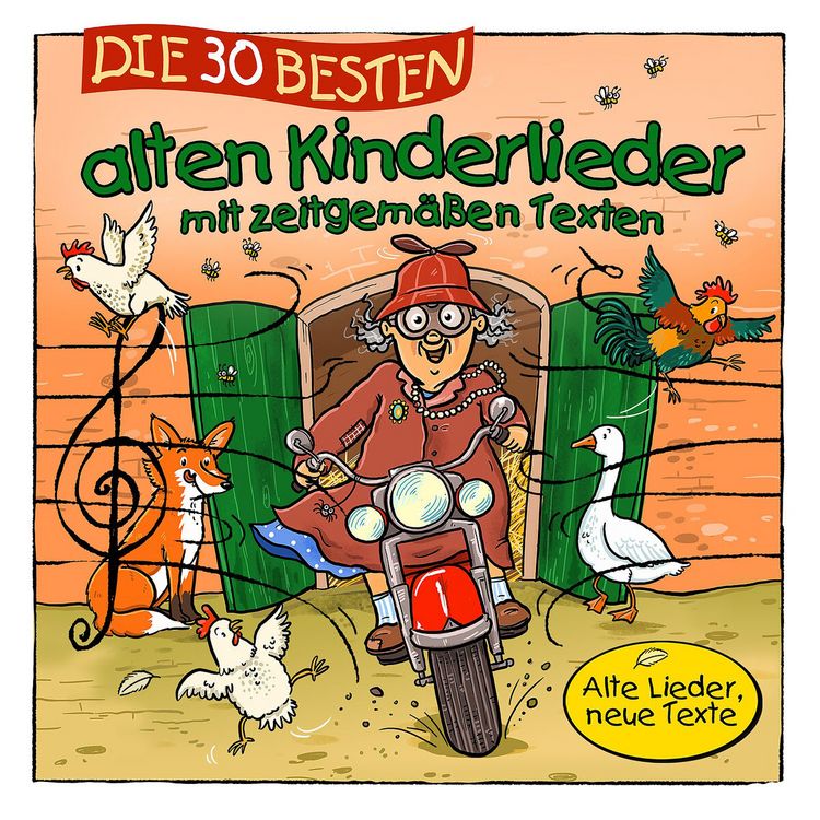 Produktbild: Die 30 besten alten Kinderlieder mit zeitgem&auml;&szlig;en Texten