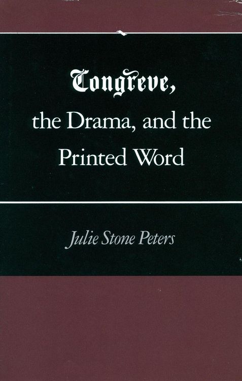 Produktbild: Congreve, the Drama, and the Printed Word