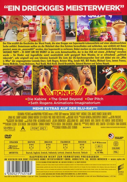 Produktbild: Sausage Party - Es geht um die Wurst