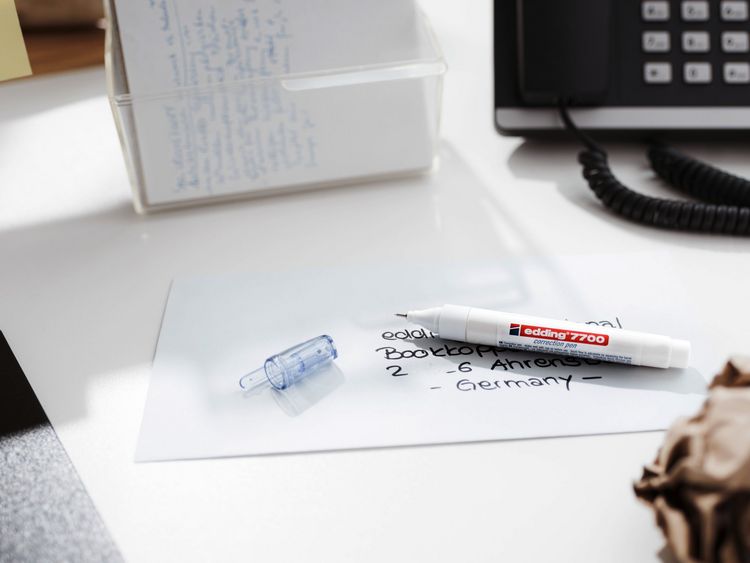 Produktbild: edding Korrekturstift 7700 wei&szlig;