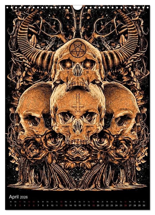 Produktbild: BLOODBOY/DARK ILLUSTRATION (Wandkalender 2026 DIN A3 hoch), CALVENDO Monatskalender