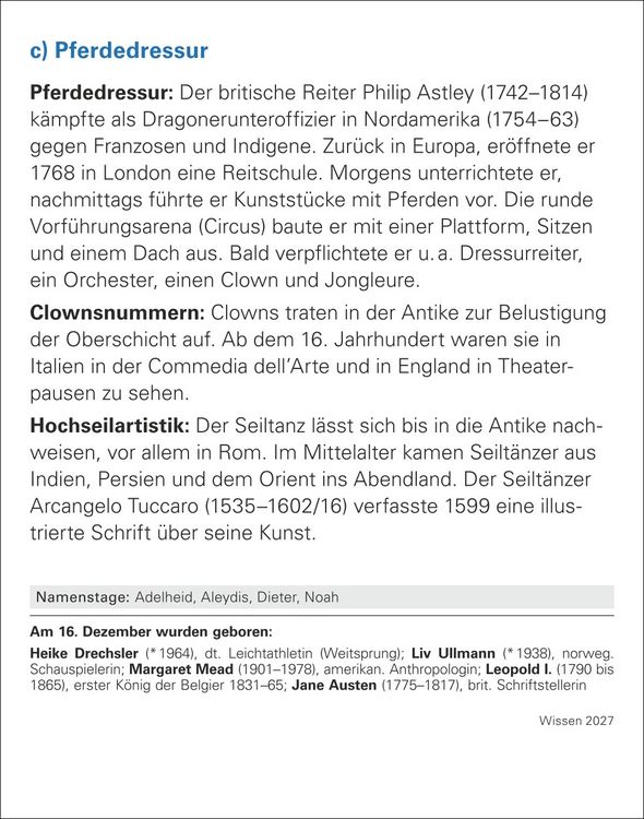 Produktbild: Wissen Tagesabrei&szlig;kalender 2027 - Quizfragen aus Geschichte, Politik, Kultur, Technik und Sport