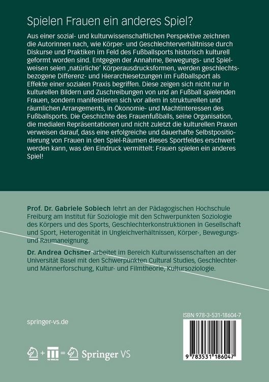 Produktbild: Spielen Frauen ein anderes Spiel?