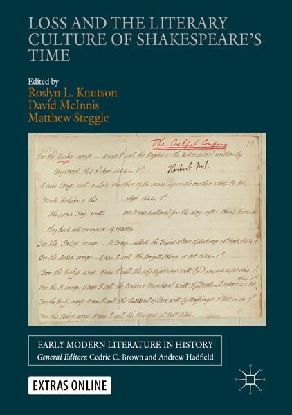 Produktbild: Loss and the Literary Culture of Shakespeare&rsquo;s Time