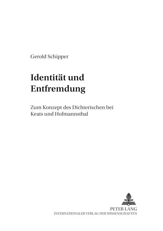 Produktbild: Identit&auml;t und Entfremdung