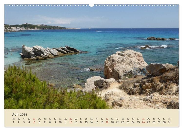 Produktbild: Cala Ratjada (Wandkalender 2026 DIN A2 quer), CALVENDO Monatskalender