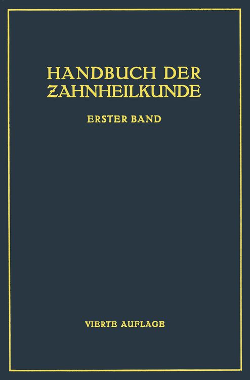 Produktbild: Handbuch der Zahnheilkunde