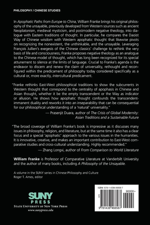 Produktbild: Apophatic Paths from Europe to China