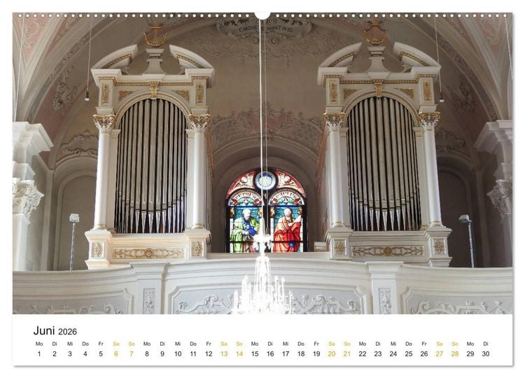 Produktbild: Fantastische Welt der Orgeln (hochwertiger Premium Wandkalender 2026 DIN A2 quer), Kunstdruck in Hochglanz