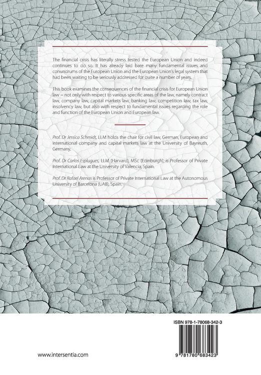 Produktbild: EU Law after the Financial Crisis
