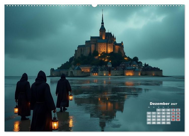 Produktbild: Burgen der Legenden (hochwertiger Premium Wandkalender 2027 DIN A2 quer), Kunstdruck in Hochglanz