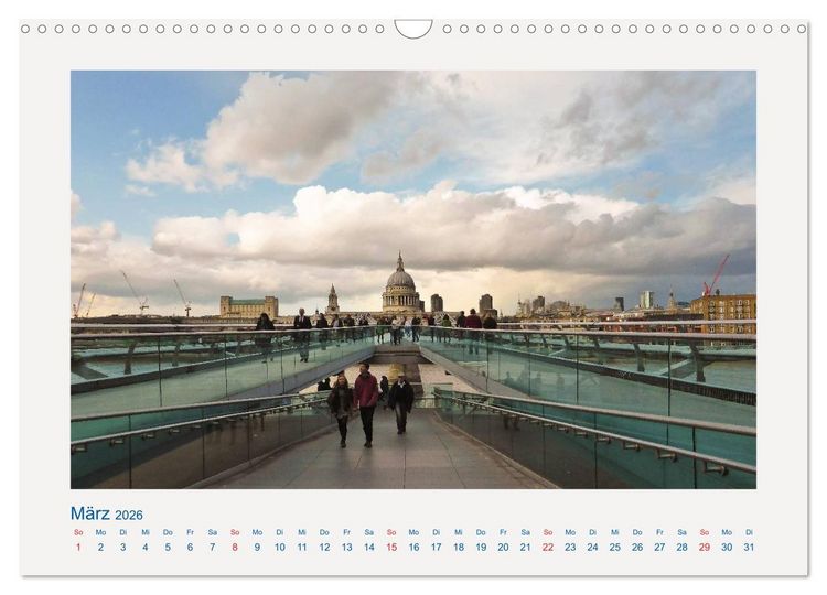 Produktbild: Stippvisite in London (Wandkalender 2026 DIN A3 quer), CALVENDO Monatskalender