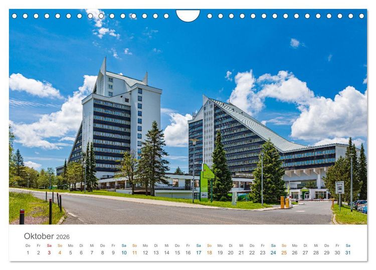 Produktbild: Oberhof - Urlaubsparadies am Rennsteig (Wandkalender 2026 DIN A4 quer), CALVENDO Monatskalender