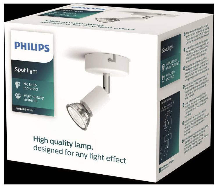 Produktbild: Philips Limbali 8719514465138 Deckenstrahler GU10 Wei&szlig;
